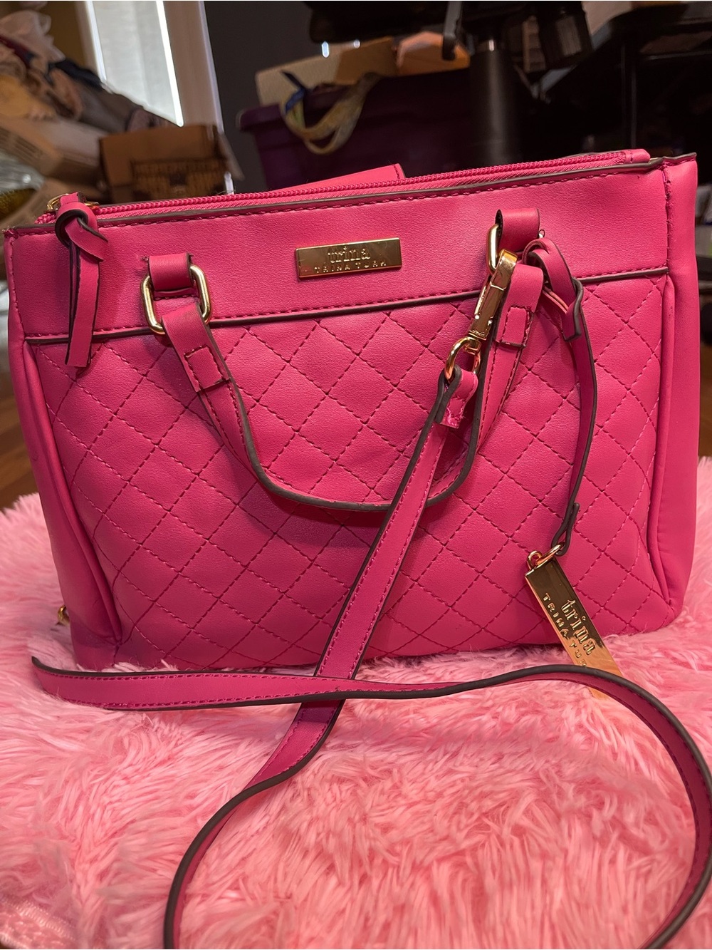 Trina Turk quilted purse